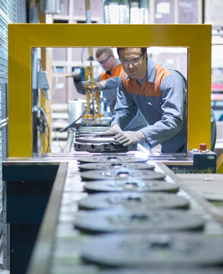 Automotive parts factory assembly line